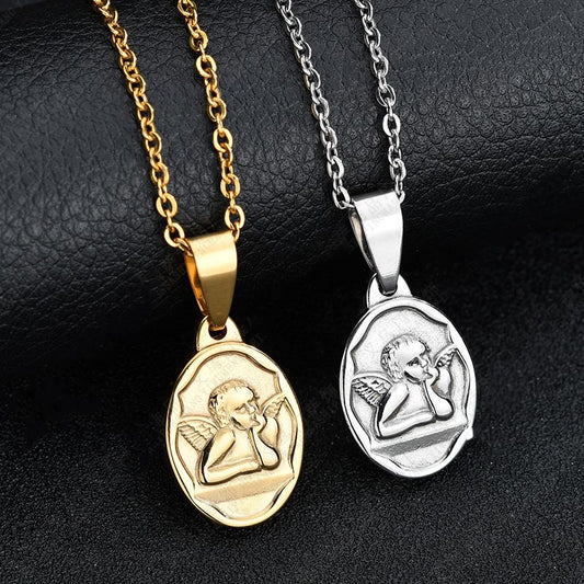 Cupid Angel Pendant Necklace