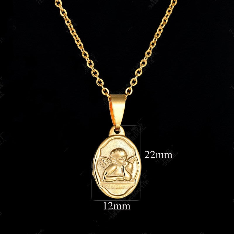 Cupid Angel Pendant Necklace